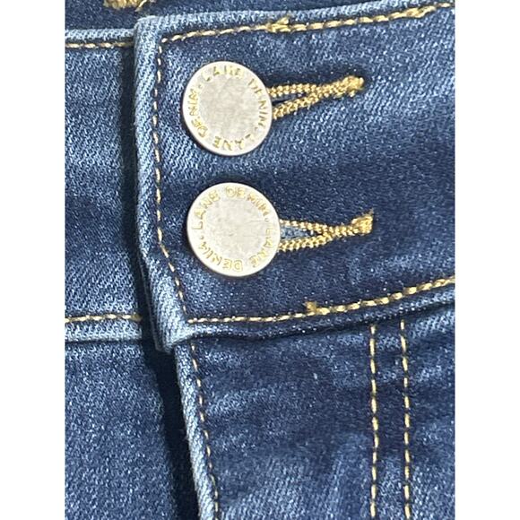 Lane Bryant Jeans 26 SHORT High Rise Flare Tighter Tummy Blue Denim - Picture 3 of 13